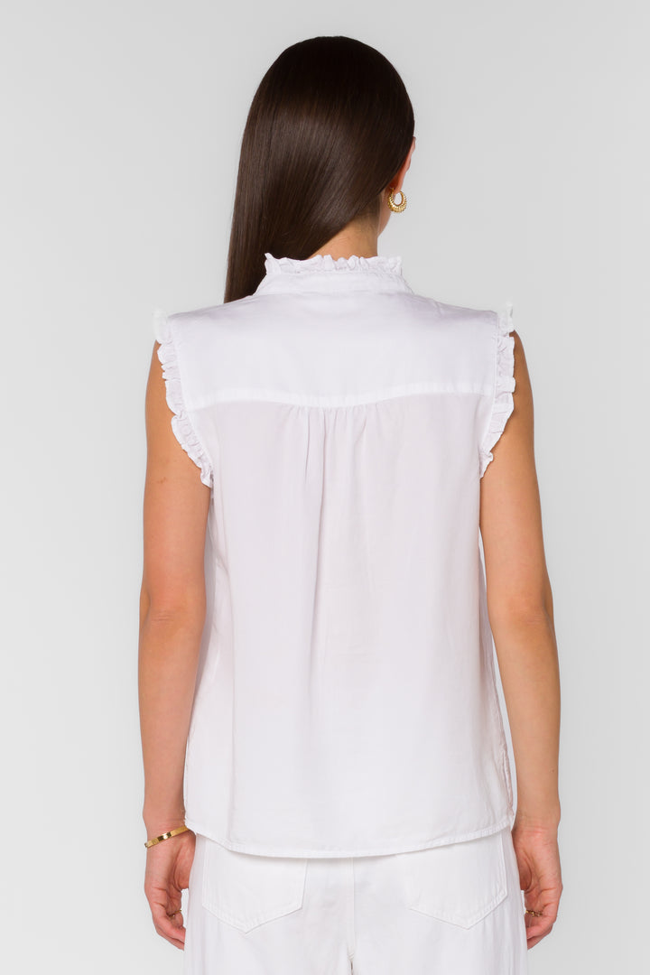 Dana Optic White Shirt - Tops - Velvet Heart Clothing