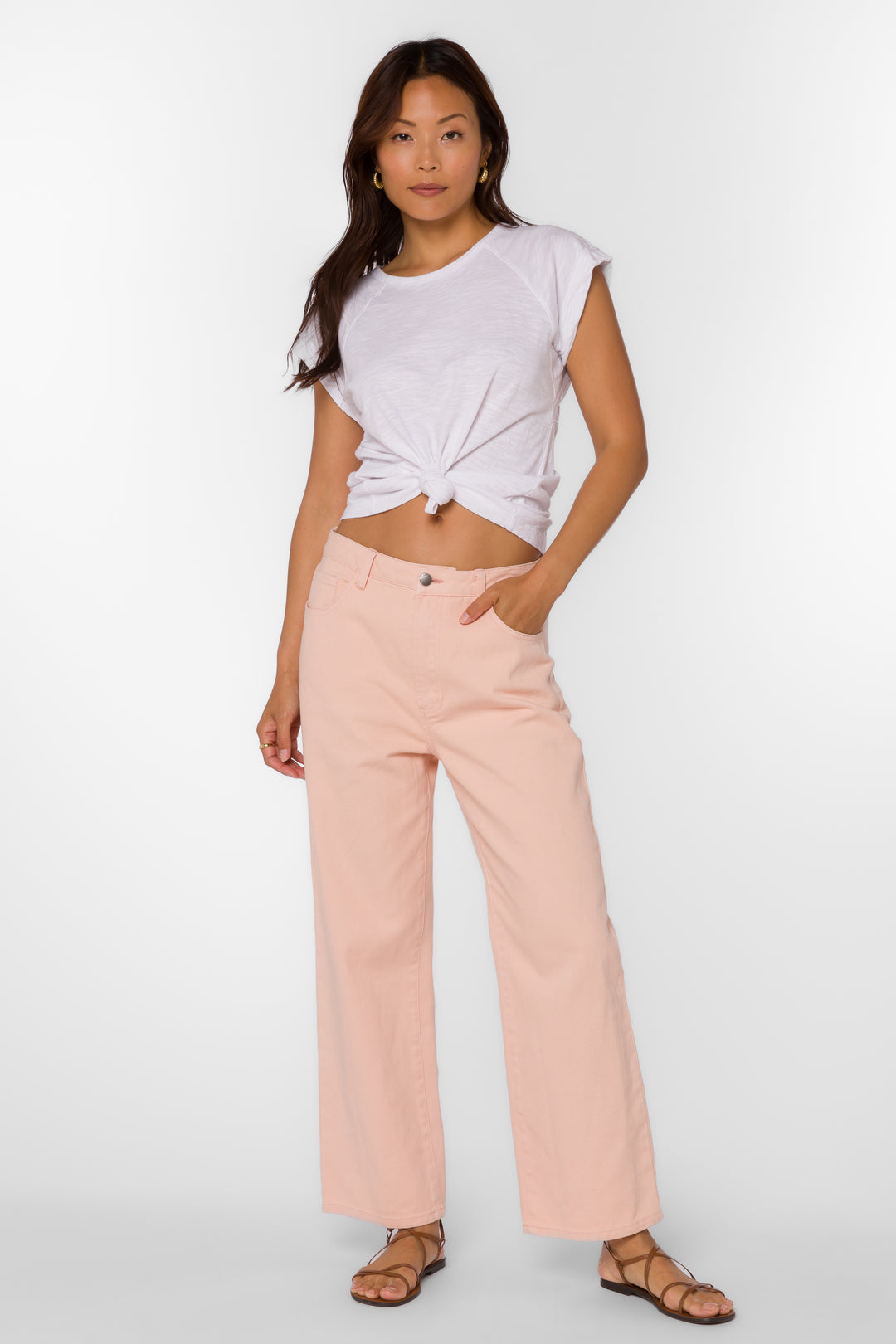 Dawson Pink Sand Jeans - Bottoms - Velvet Heart Clothing