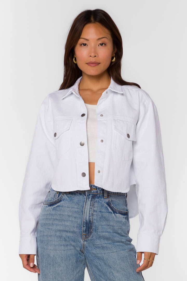 Dayle White Shacket - Jackets & Outerwear - Velvet Heart Clothing