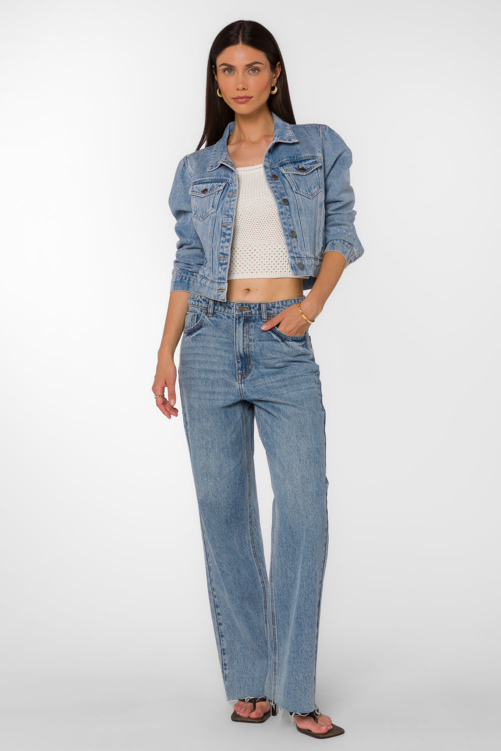 Dream Retro Blue Jacket - Jackets & Outerwear - Velvet Heart Clothing