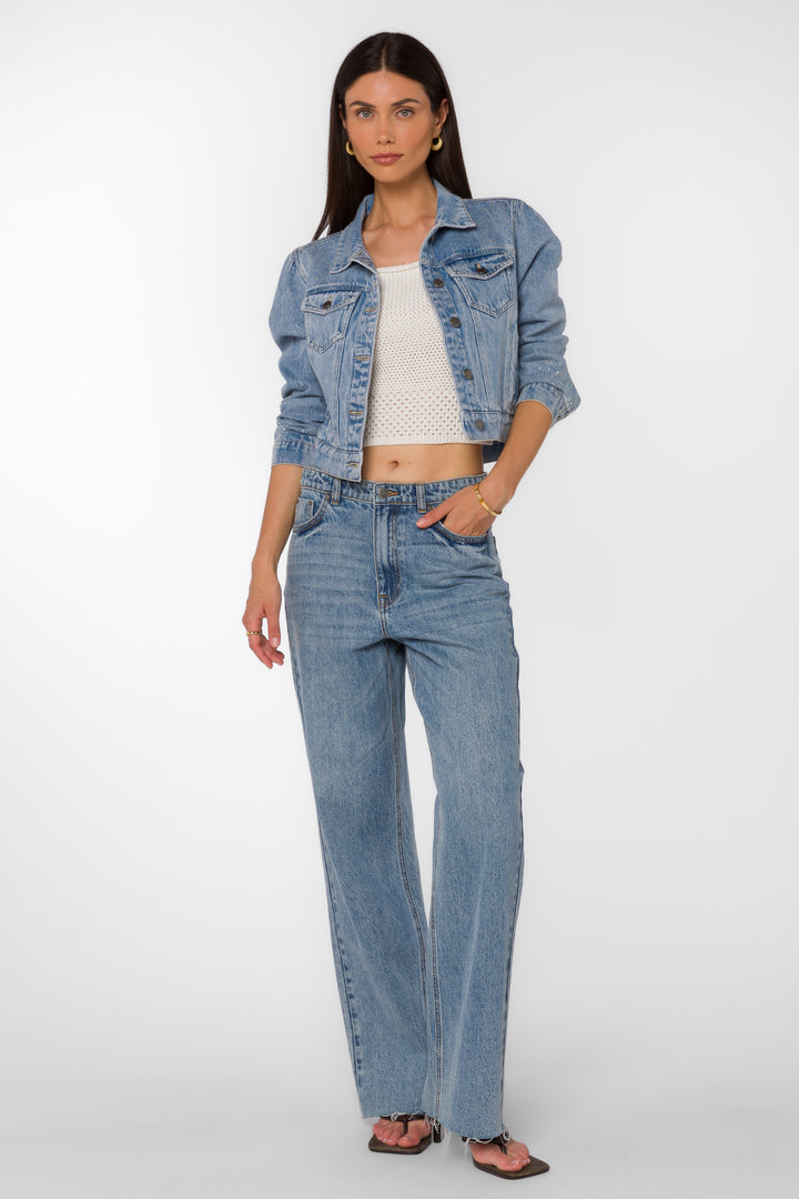 Dream Retro Blue Jacket - Jackets & Outerwear - Velvet Heart Clothing