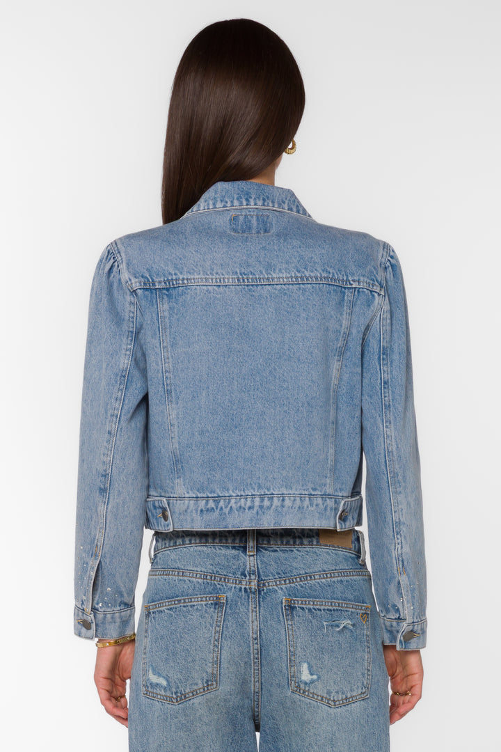 Dream Retro Blue Jacket - Jackets & Outerwear - Velvet Heart Clothing