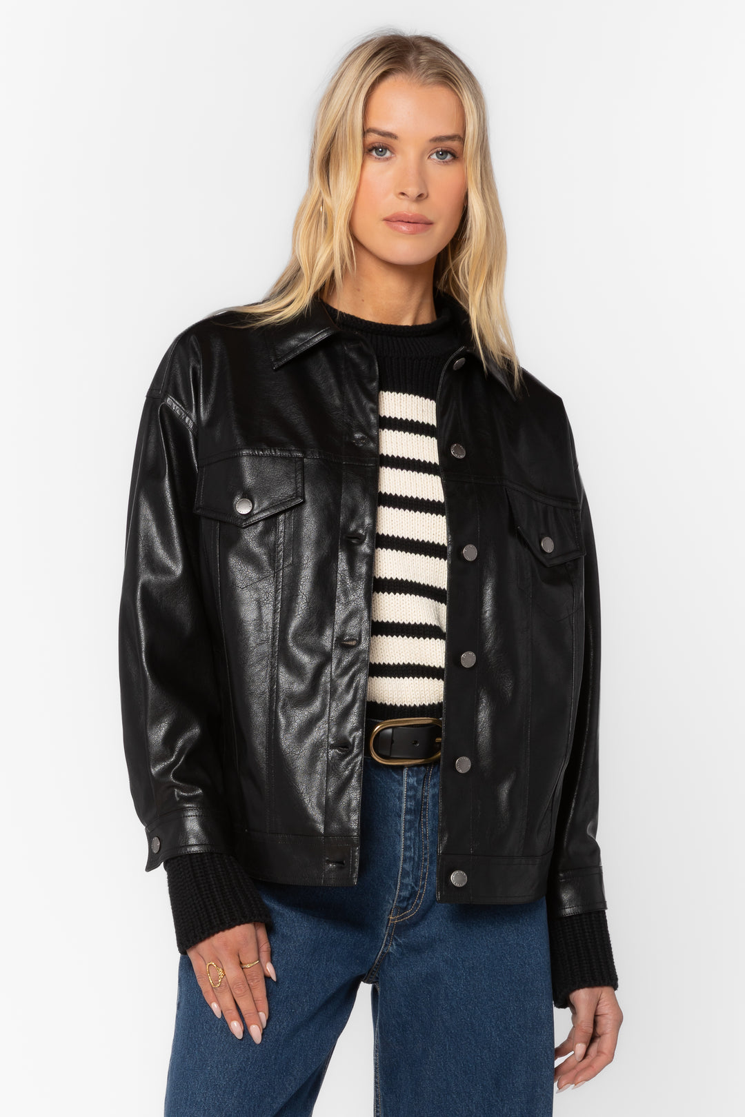 Echo Black Jacket - Jackets & Outerwear - Velvet Heart Clothing