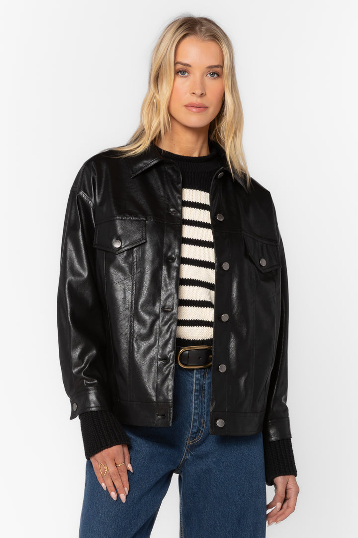Echo Black Jacket - Jackets & Outerwear - Velvet Heart Clothing