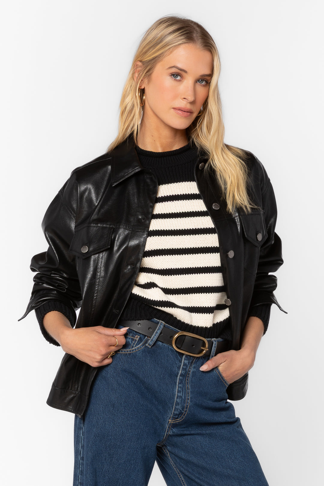 Echo Black Jacket - Jackets & Outerwear - Velvet Heart Clothing