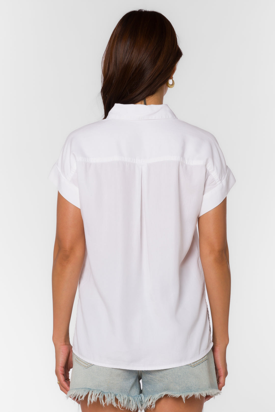 Edison Optic White Shirt - Tops - Velvet Heart Clothing