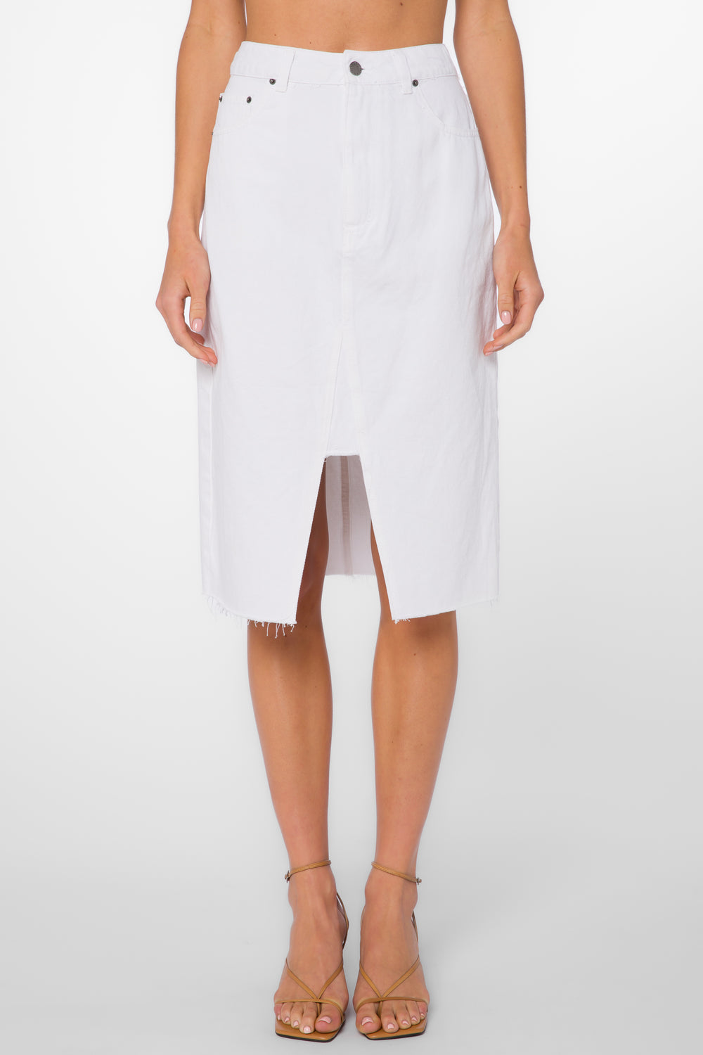 Effie Optic White Skirt - Bottoms - Velvet Heart Clothing