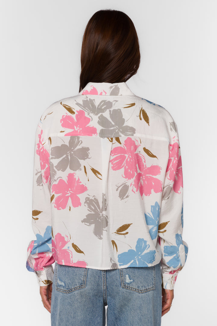 Ellery Floral Splash Shirt - Tops - Velvet Heart Clothing