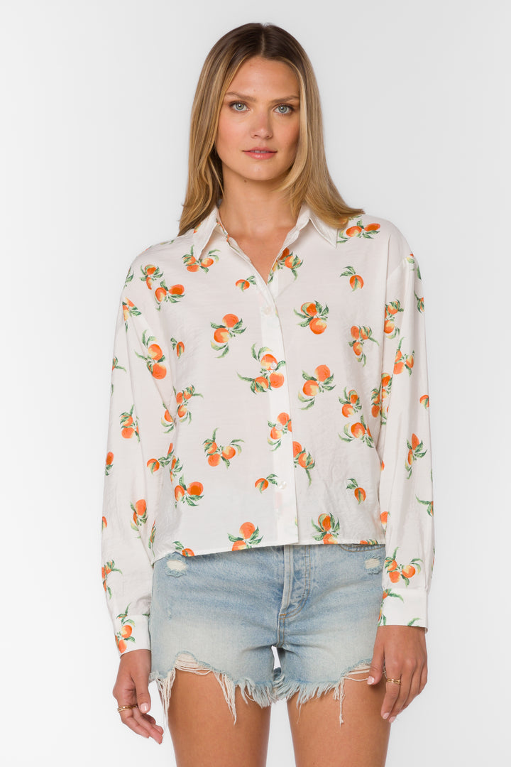 Ellery Peach Fields Shirt - Tops - Velvet Heart Clothing
