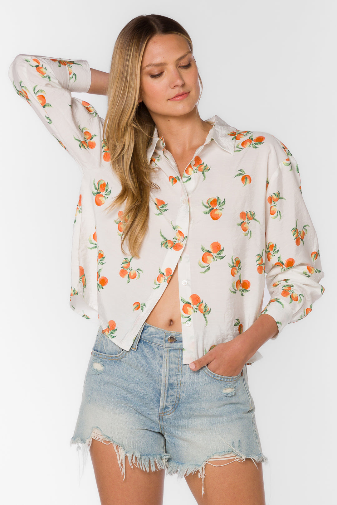 Ellery Peach Fields Shirt - Tops - Velvet Heart Clothing