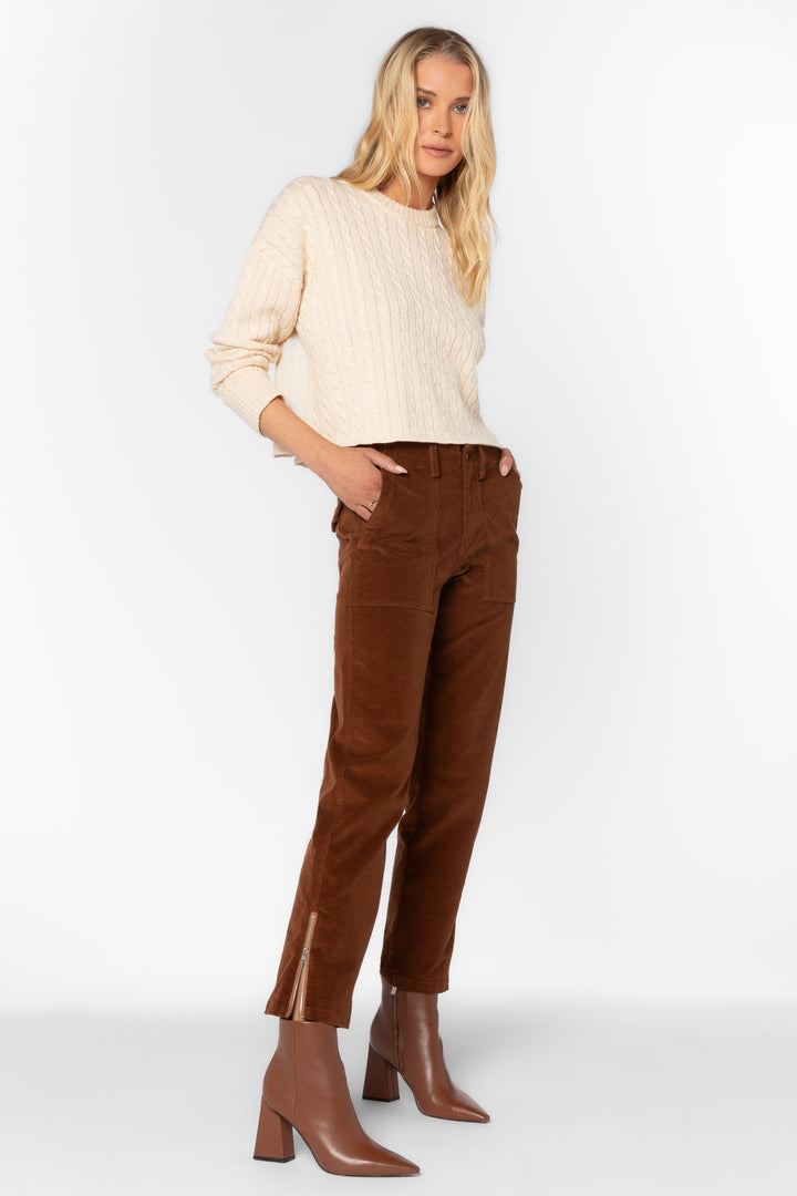 Everly Rootbeer Pants - Bottoms - Velvet Heart Clothing