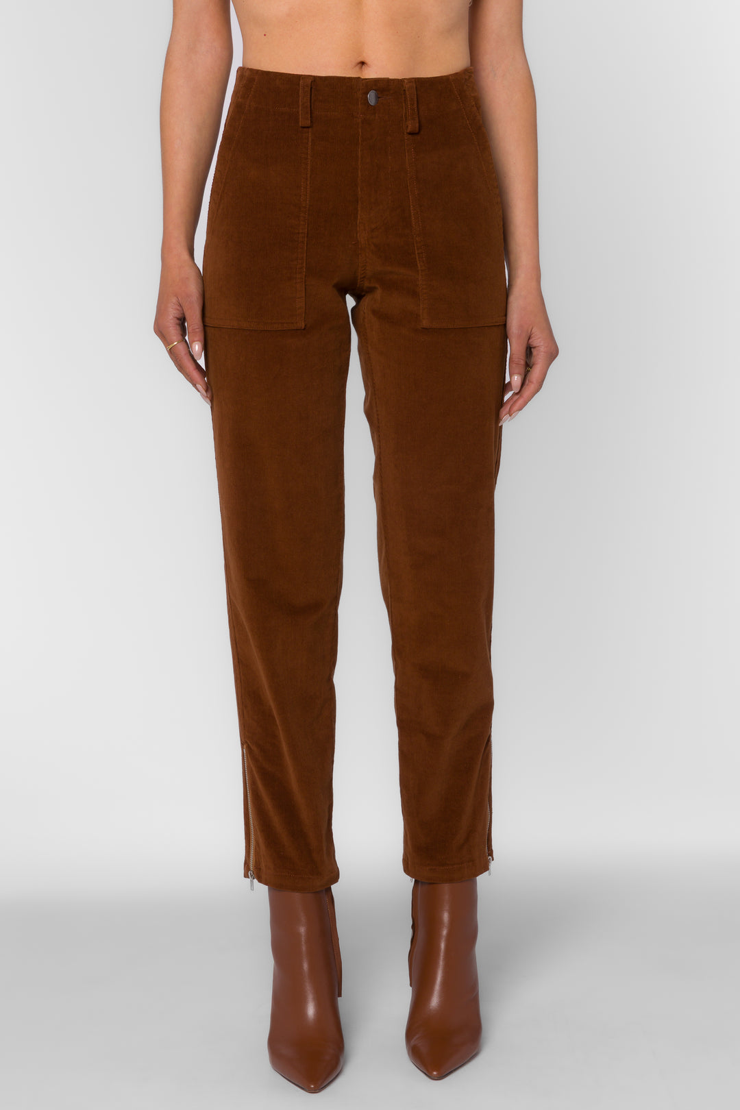Everly Rootbeer Pants - Bottoms - Velvet Heart Clothing