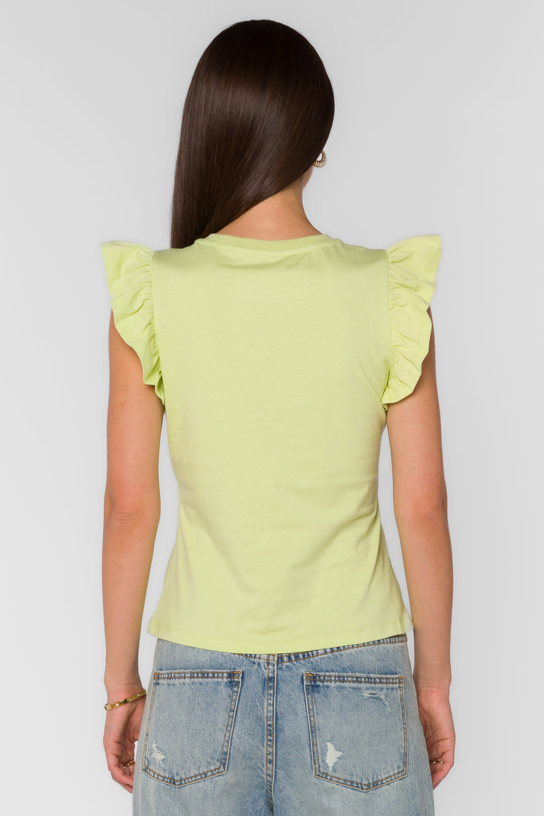 Fabiola Lime Tee - Tops - Velvet Heart Clothing