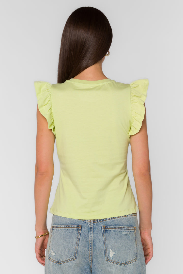 Fabiola Lime Tee - Tops - Velvet Heart Clothing