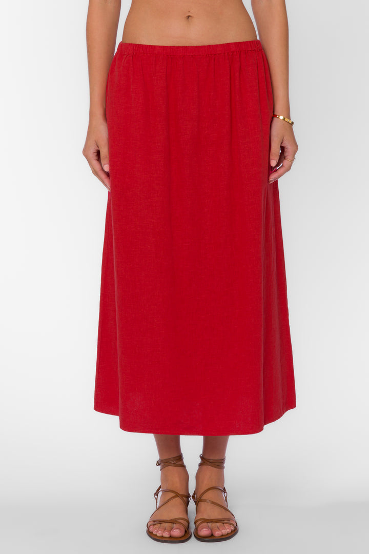 Filona Saucy Red Skirt