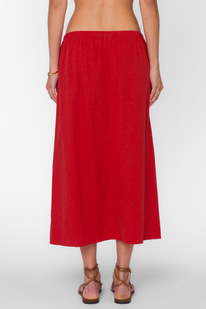 Filona Saucy Red Skirt