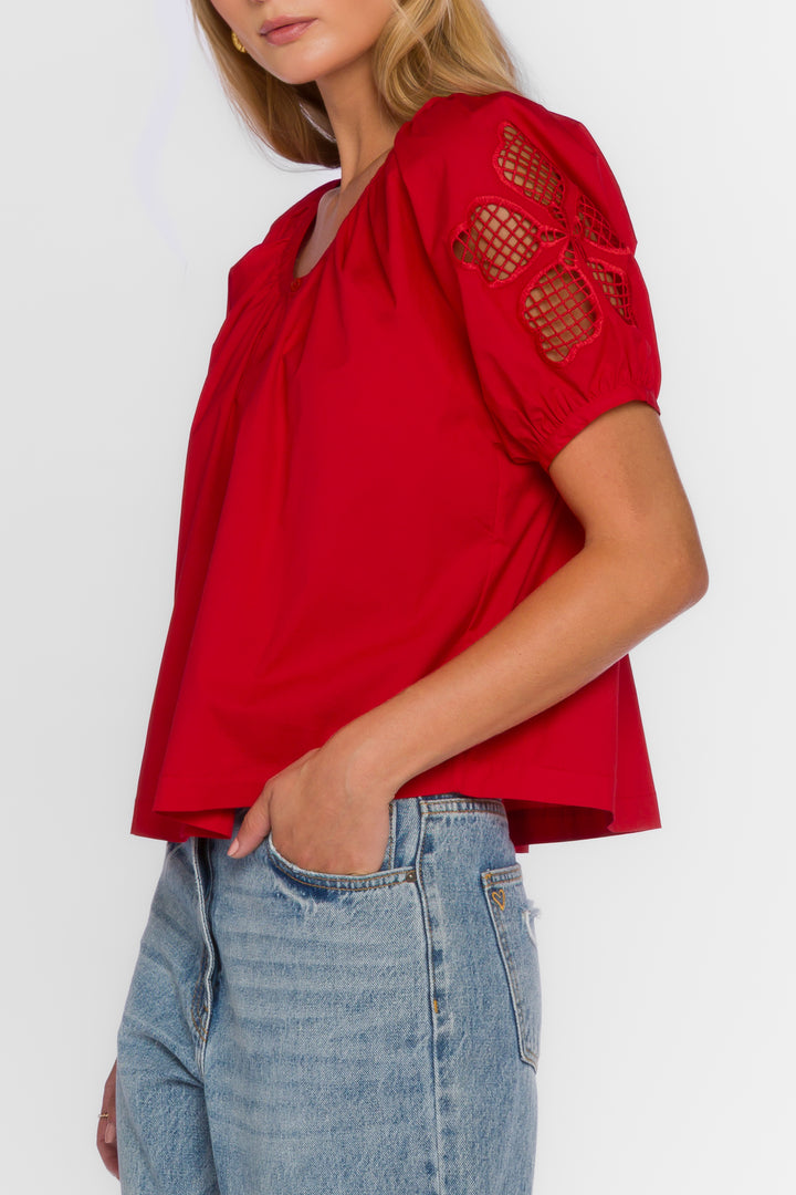 Flora Saucy Red Top