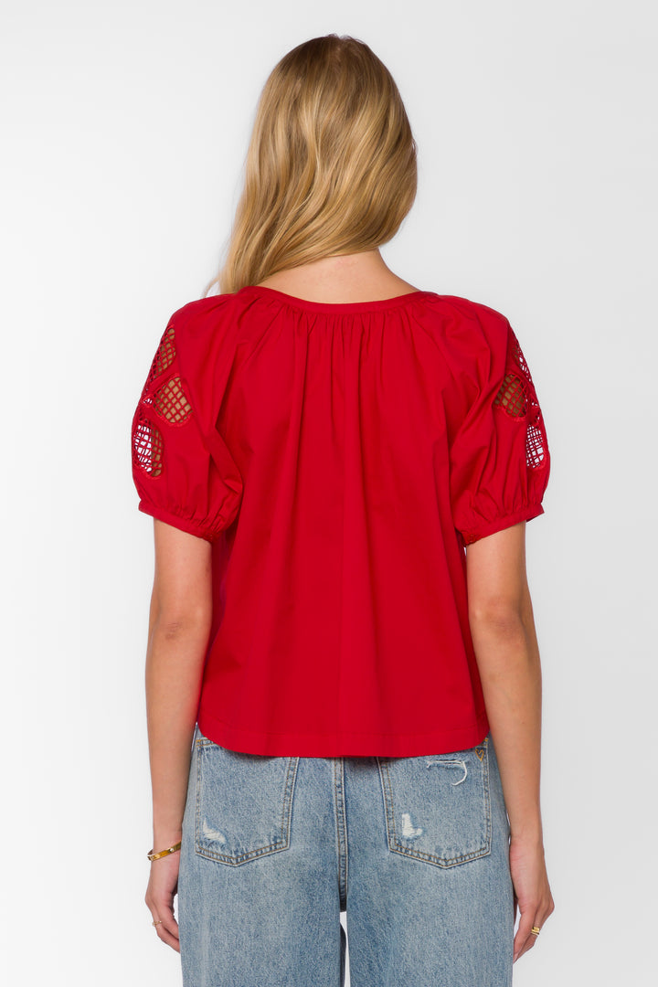 Flora Saucy Red Top