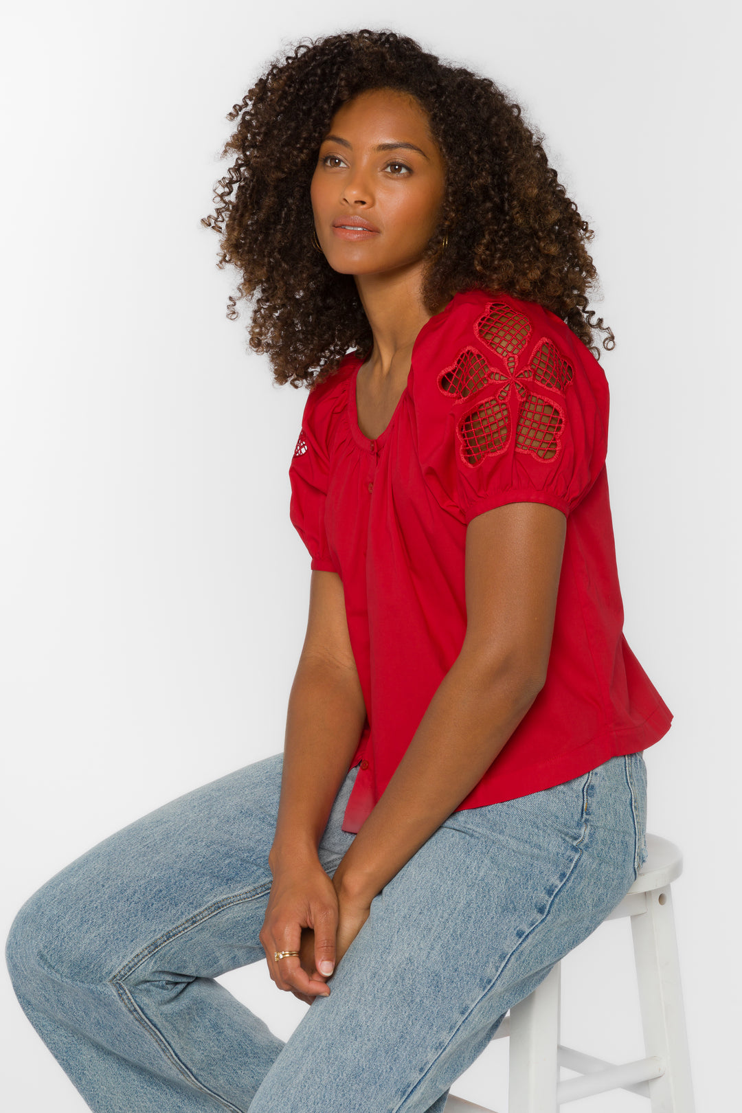 Flora Saucy Red Top