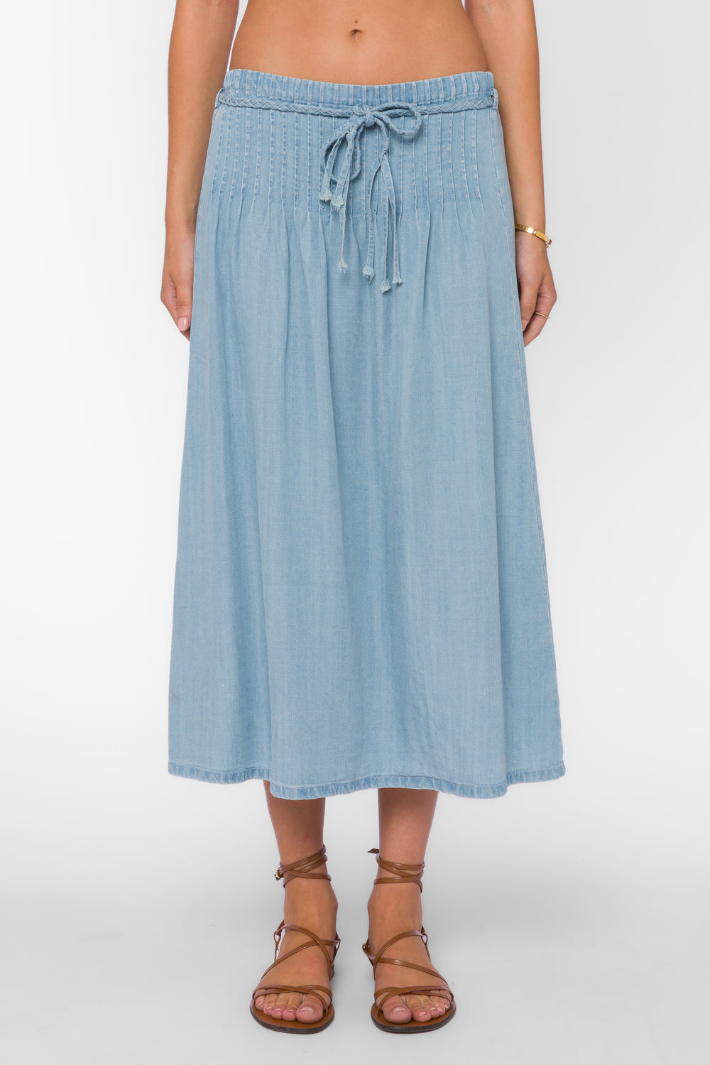 Francesca Classic Indigo Skirt - Bottoms - Velvet Heart Clothing