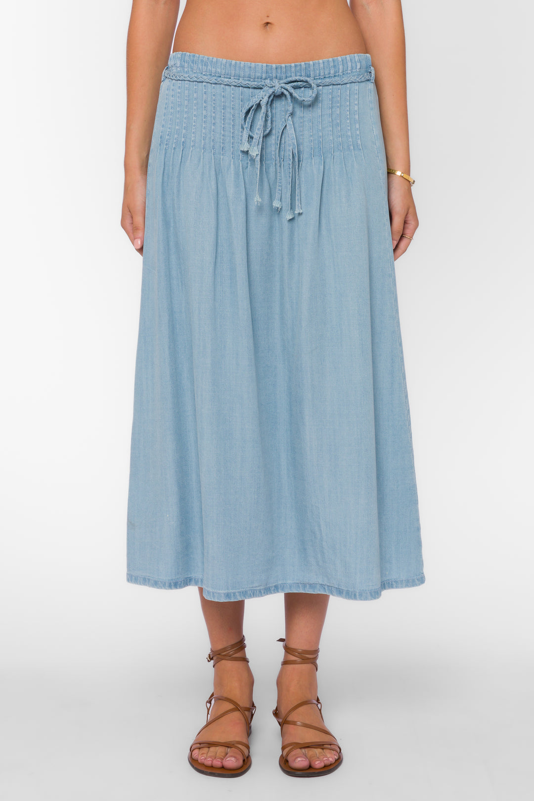 Francesca Classic Indigo Skirt - Bottoms - Velvet Heart Clothing