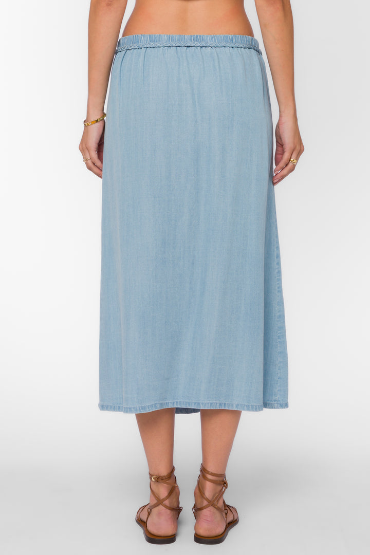 Francesca Classic Indigo Skirt - Bottoms - Velvet Heart Clothing