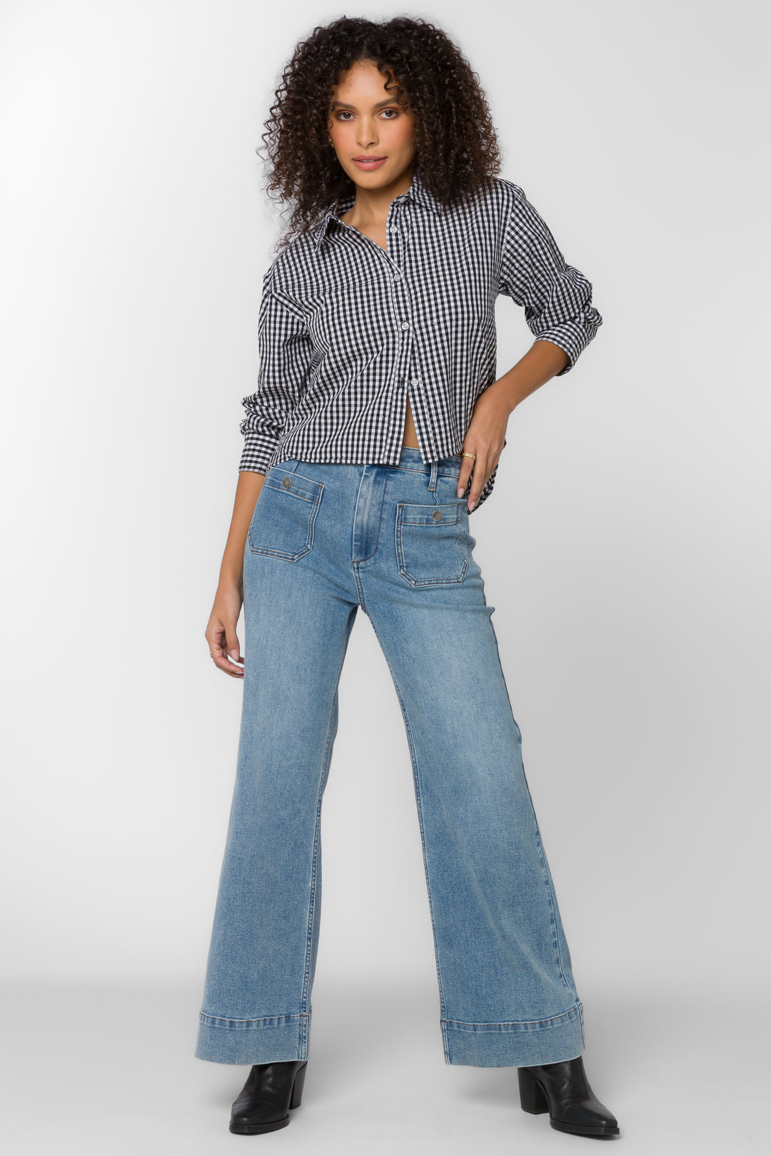Frazer Black Gingham Shirt