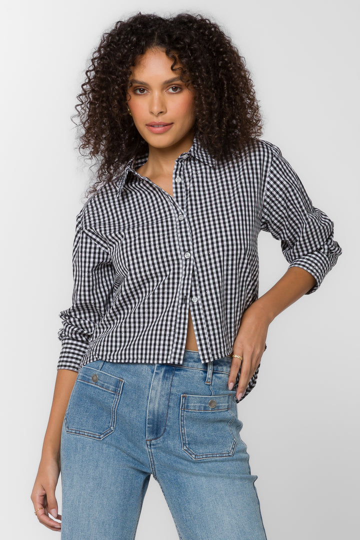 Frazer Black Gingham Shirt
