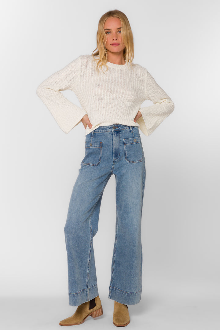Gia Distressed Blue Jeans