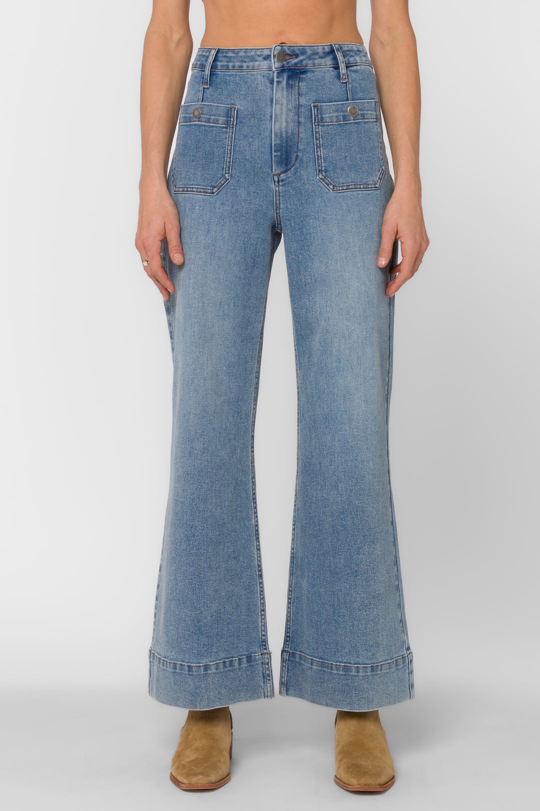 Gia Distressed Blue Jeans