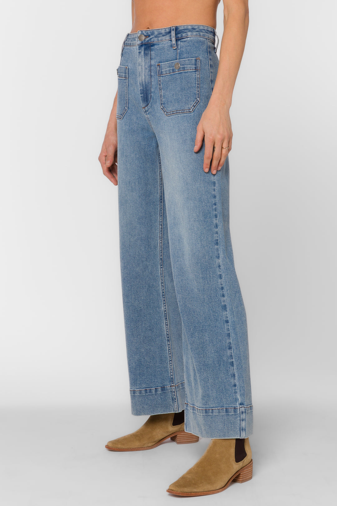 Gia Distressed Blue Jeans