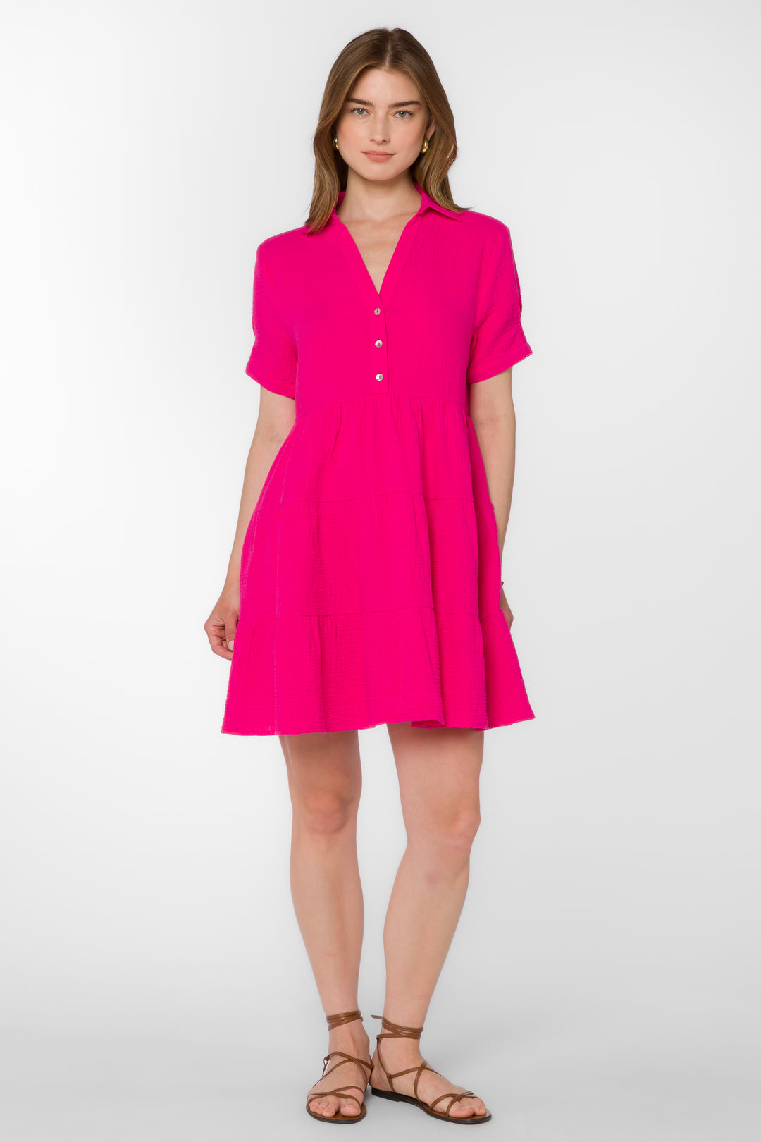 Graham Fuchsia Flambe Dress - Dresses - Velvet Heart Clothing