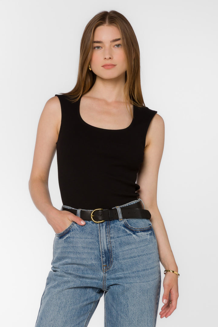 Hayes Black Top - Tops - Velvet Heart Clothing