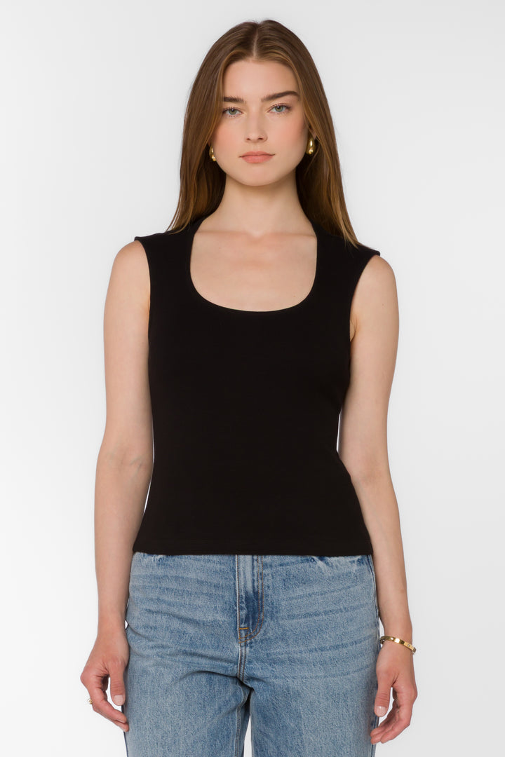 Hayes Black Top - Tops - Velvet Heart Clothing