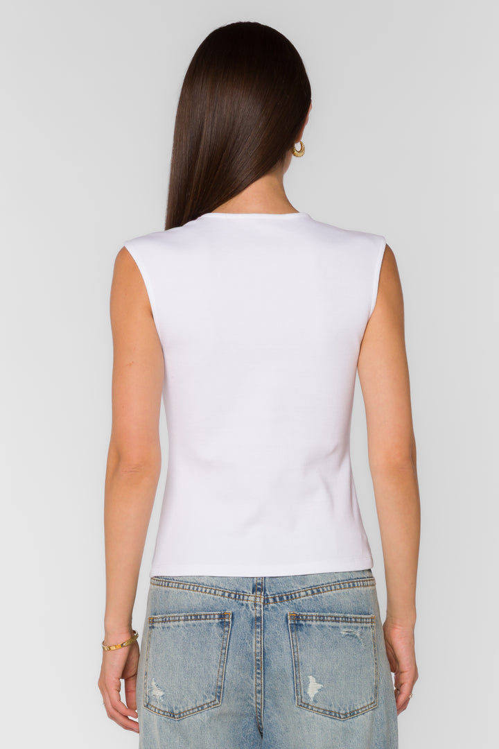 Hayes White Top - Tops - Velvet Heart Clothing