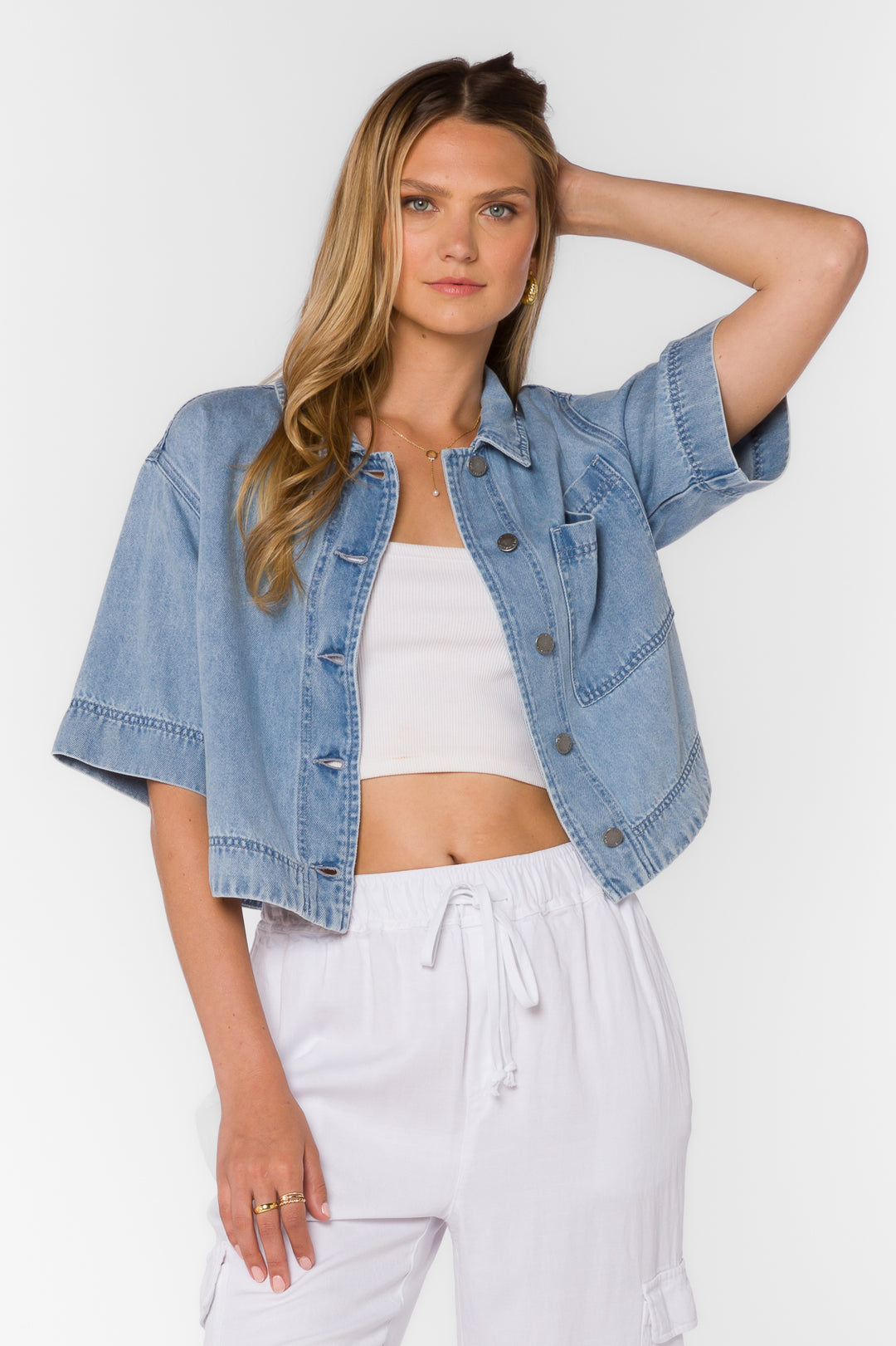 Heather Vintage Cloud Shirt - Tops - Velvet Heart Clothing