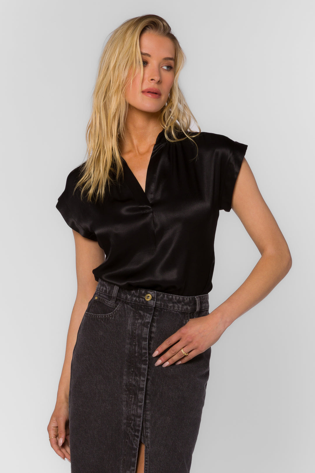Huxley Black Top - Tops - Velvet Heart Clothing