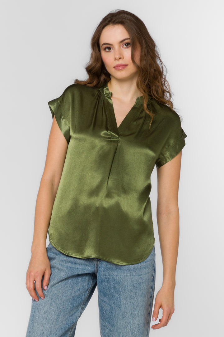 Huxley Dried Thyme Top - Tops - Velvet Heart Clothing