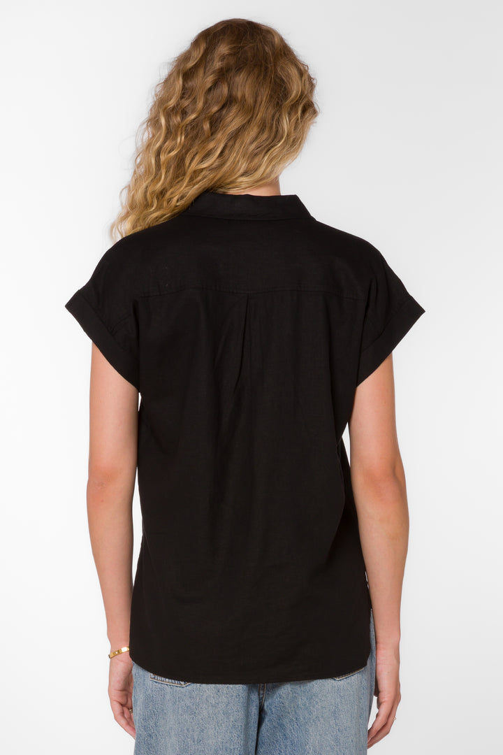 Ilene Black Shirt - Tops - Velvet Heart Clothing
