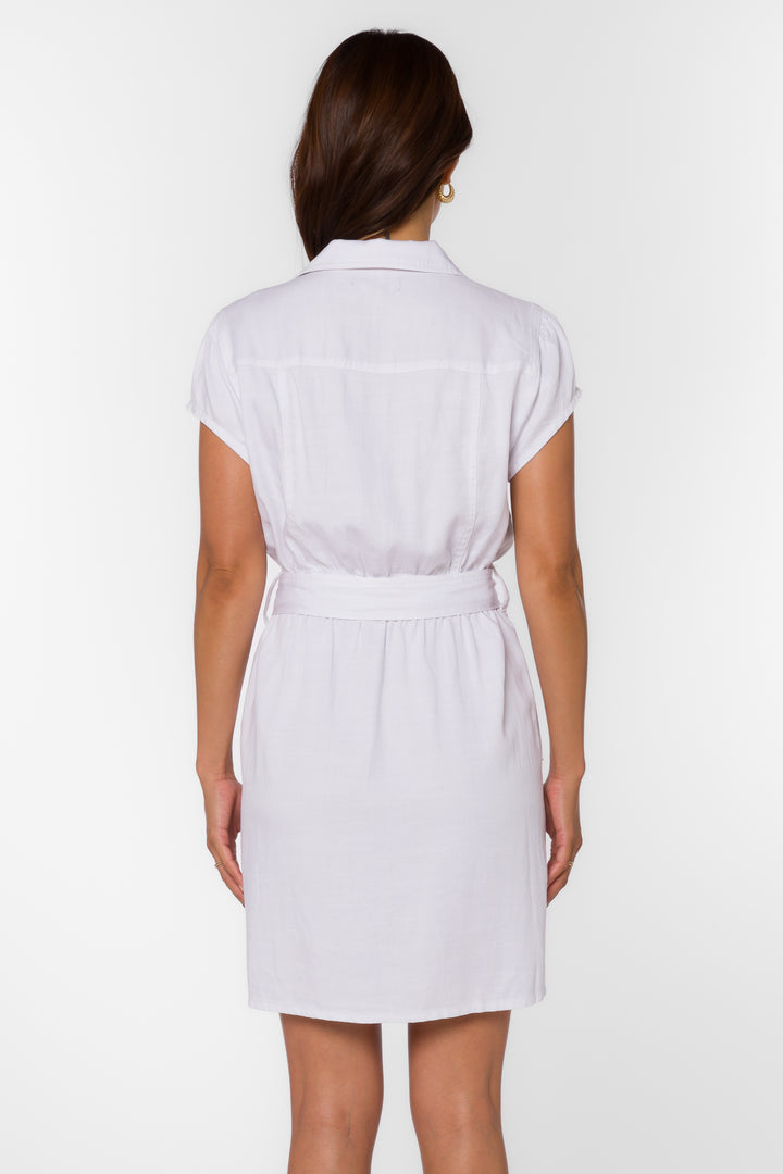 Javen Optic White Dress - Dresses - Velvet Heart Clothing