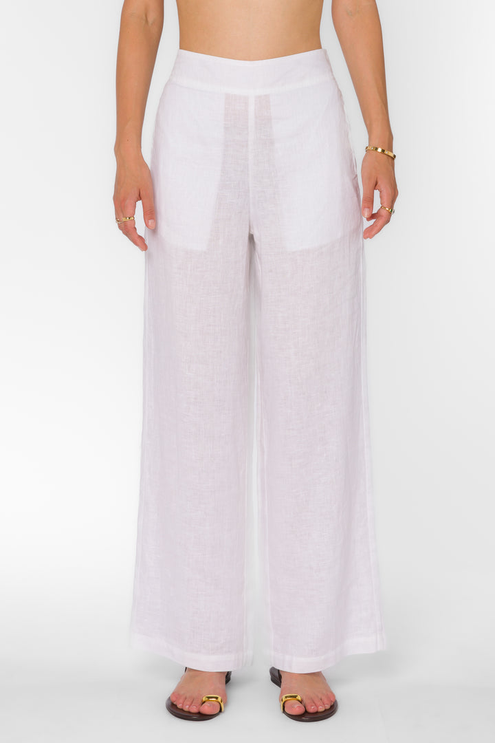 Kaelin Optic White Pants - Bottoms - Velvet Heart Clothing