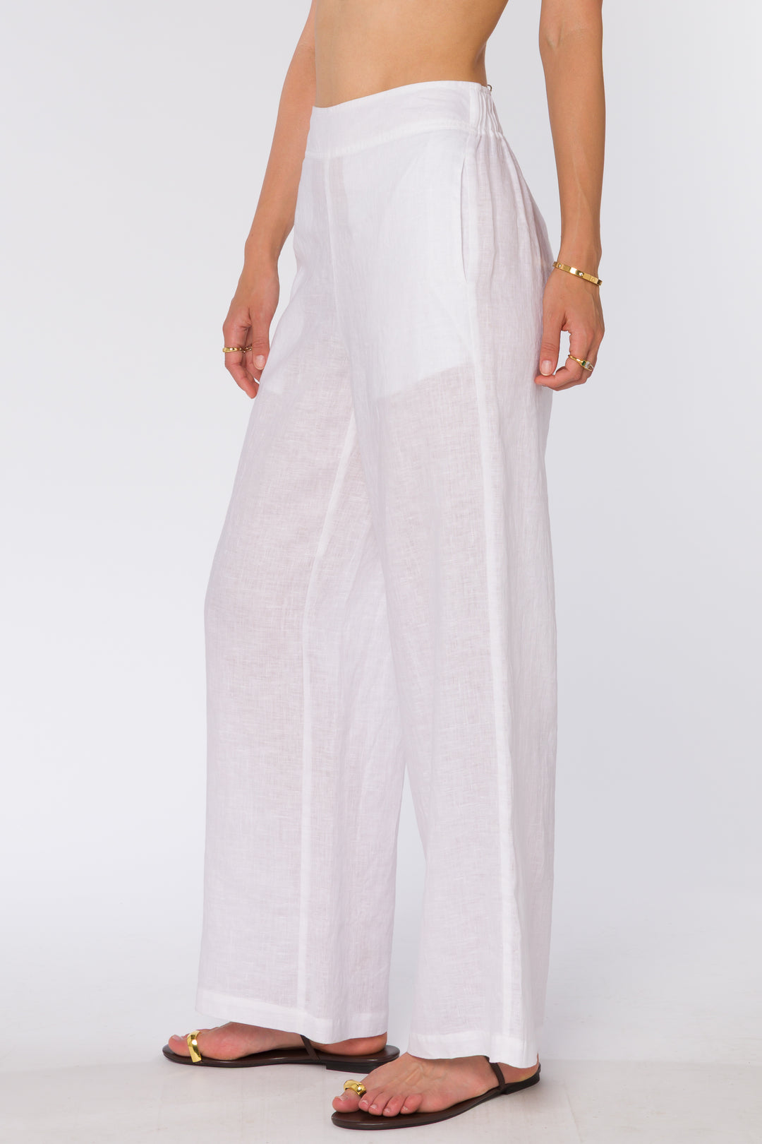 Kaelin Optic White Pants - Bottoms - Velvet Heart Clothing