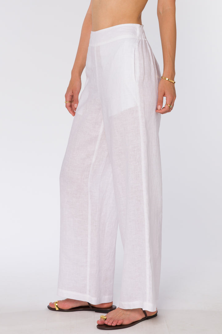 Kaelin Optic White Pants - Bottoms - Velvet Heart Clothing