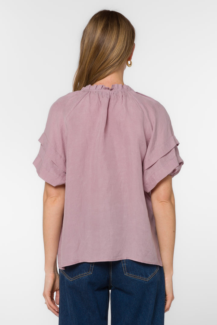 Kenna Dusty Rose Top - Tops - Velvet Heart Clothing