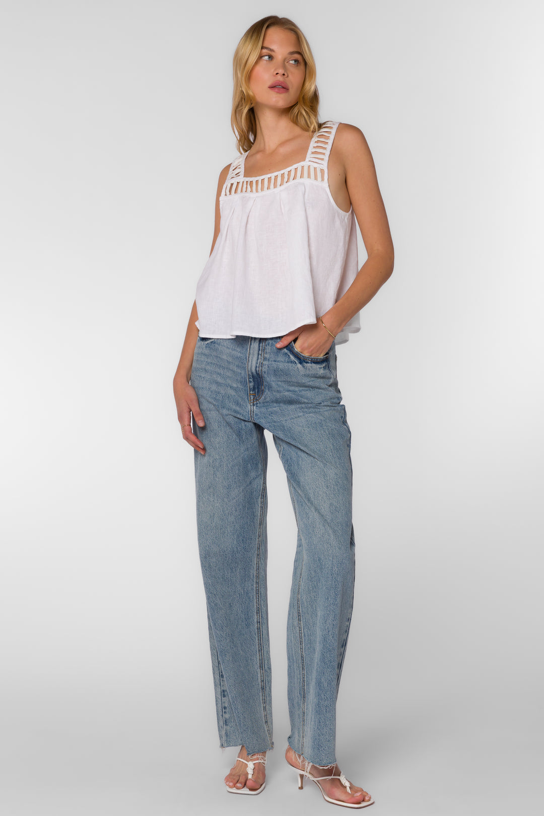 Keva Optic White Top