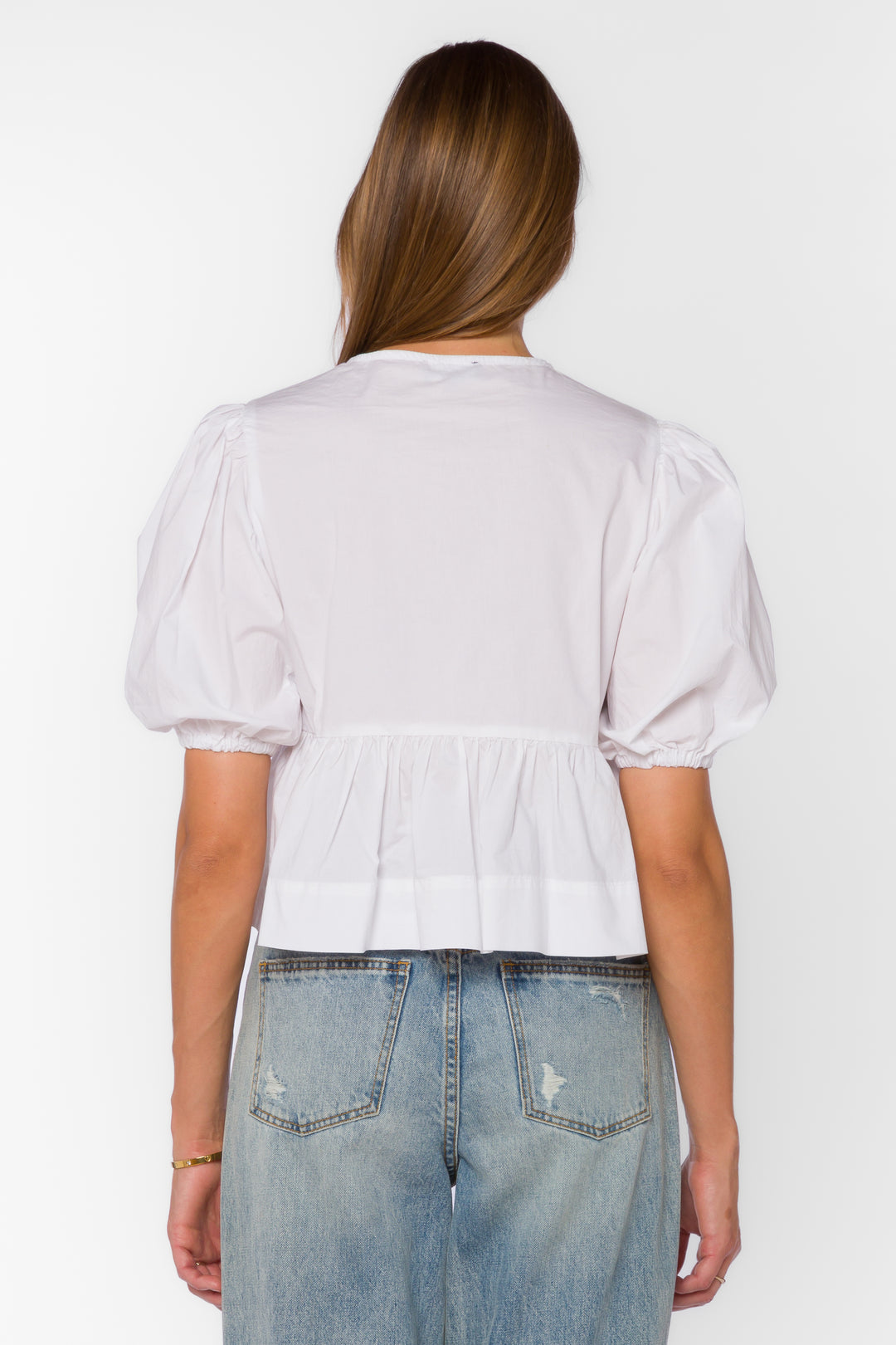 Lamont Optic White Top - Tops - Velvet Heart Clothing
