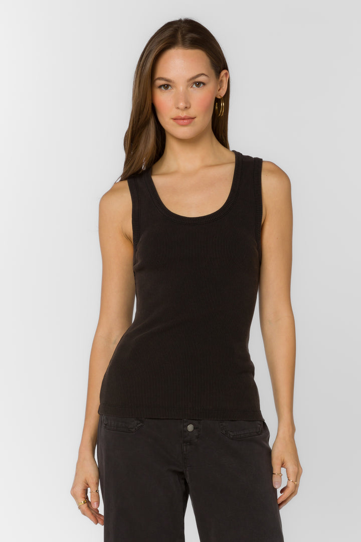 Larisa Black Tank - Tops - Velvet Heart Clothing