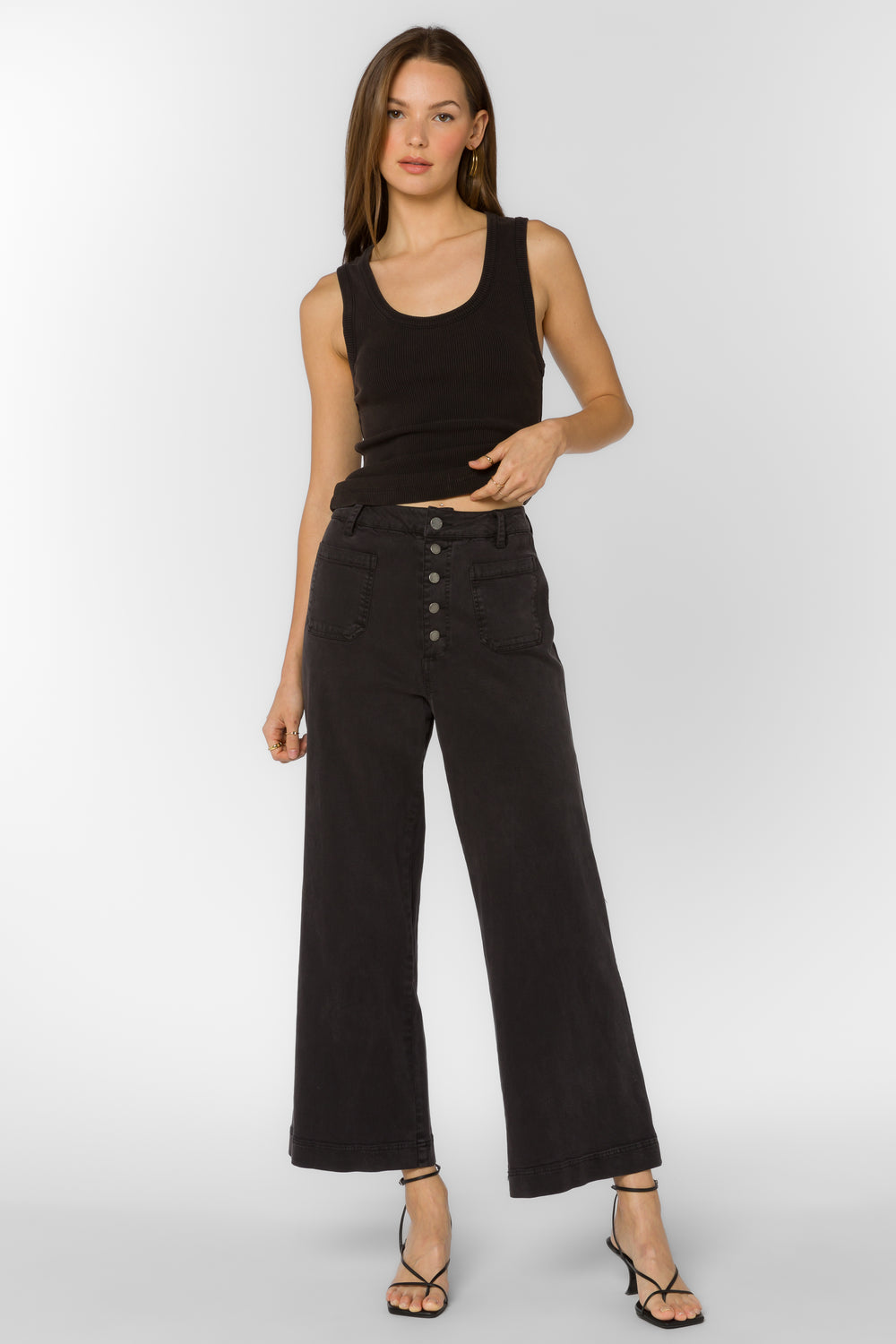 Larisa Black Tank - Tops - Velvet Heart Clothing