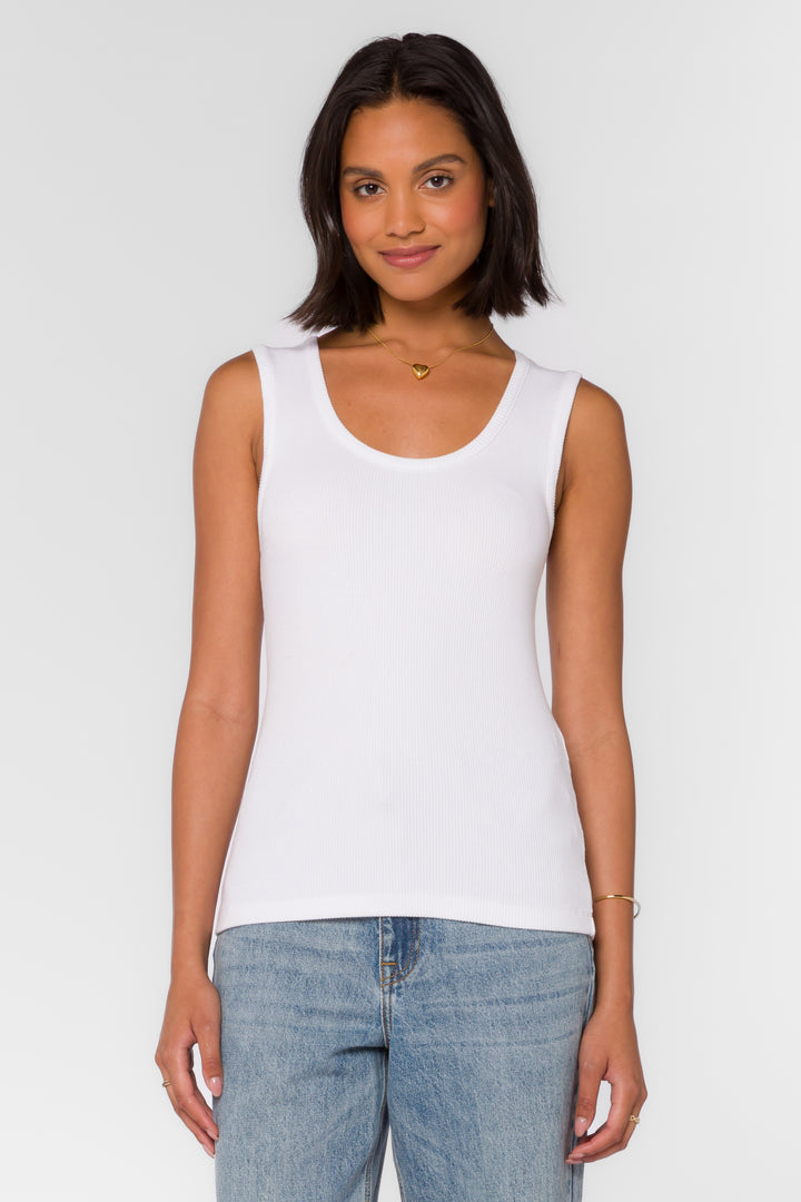 Larisa Optic White Tank