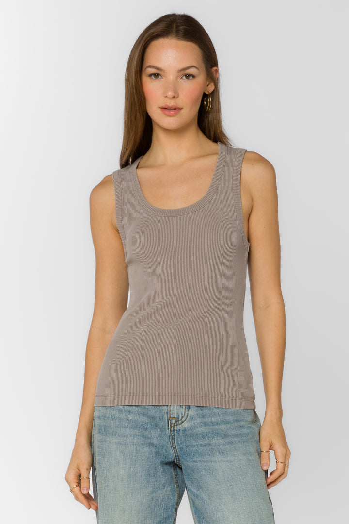 Larisa Storm Grey Tank - Tops - Velvet Heart Clothing